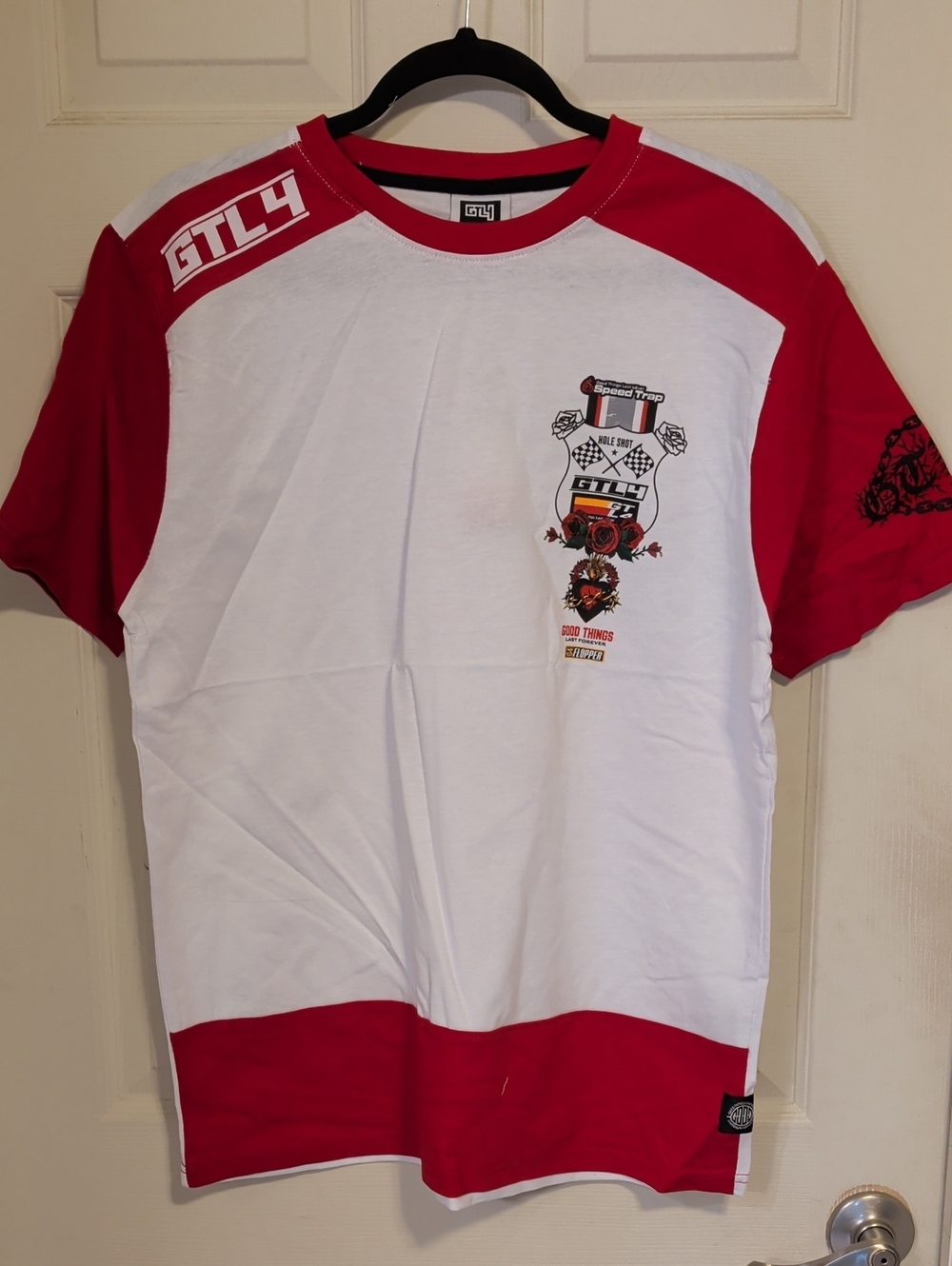 NWT GTL4 Men’s Speed Trap Graphic Streetwear Soccer Jersey Style Tee Size Large